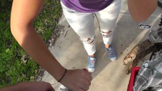 Mariah Leonne Big breasted slut fucks shaved cunt