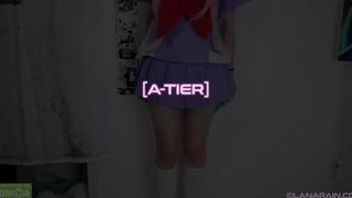 Lana Rain Busty harlot fingering pussy