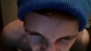 boyalwayshorny pussy in stockings caresses the cap