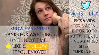 its_lily cute lady gently massages pussy