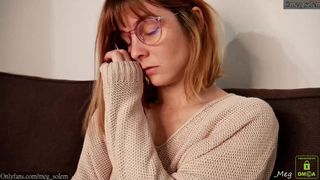 _meg sexy lady caresses pussy