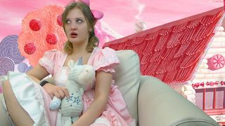 shycinderella adult bitch dabbles with rubber penis