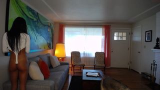 sageluvs  hot babe fucks herself with glass dildo