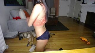 sageluvs  buxom cutie is played with dildo