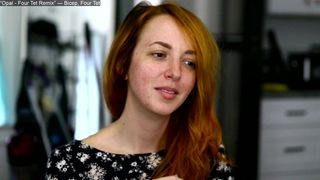 maeveminx  show with an attractive black hair