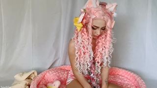 indigo white playing with your stay at home neko gf