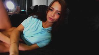 tia__moon_ graceful female admires beautiful tits