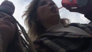 Russia2Day naughty babe posing in lingerie