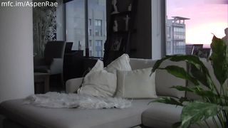 AspenRae_Tinder-Date defiant pussy fucks herself with a phallus