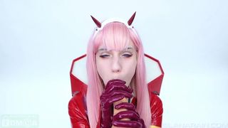 Lana Rain busty female pleases herself with sex toy