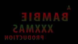 Princess Bambie exquisite skin fucks pussy through pants