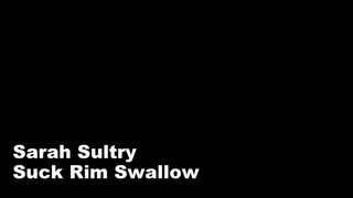 Sarah Sultry big tit lady masturbates cunt