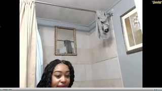 Creamyexotica elegant slut caresses shaved cunt