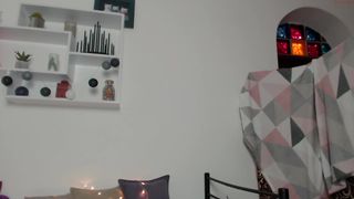 little_flower_ impressive young lady puts on beautiful boobs