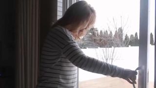 daniluvs2 beautiful woman in black clearly jerks off her vagina