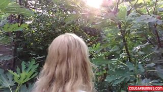 Doris Dawn cute lady gently massages pussy