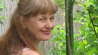 Doris Dawn graceful bitch fucks both holes