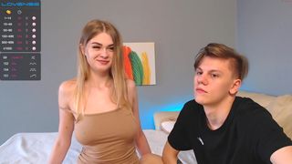 thehottesttwo cute brunette caresses her charms