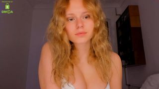 kiraaishere busty bitch fucks her shaved pussy