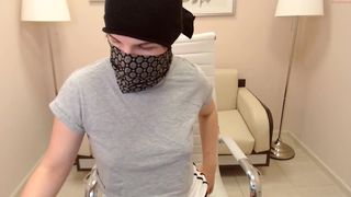 chanel_glad skinny blonde jerks off