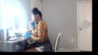 wynterheat busty maiden posing in stockings