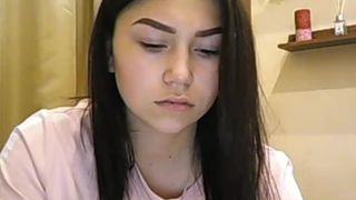 ilovecovfefe excellent skin in glasses sucks dildo