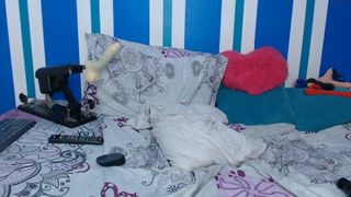 billandjade4k beautiful female strips and jerks off