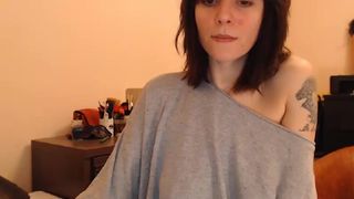 ariadna89 cute brunette girl licks dildo