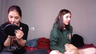 lari masturbates the cap behind the cash register