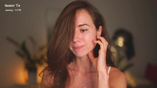 agent_jones_ twirling nipples on big boobs