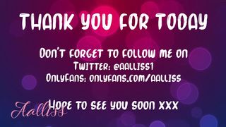 aalliss busty chick jerks off her phallus