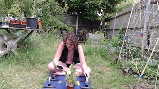 hrnyyngcpl222 busty blonde masturbating shaved vagina