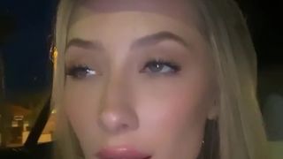 KaylenWard tender blonde squeezes boobs