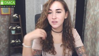 funnybecky cute confused undresses and squeezes boobs