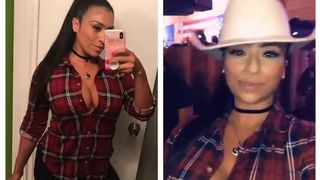 Sandra Latina hot babe fucks shaved holes