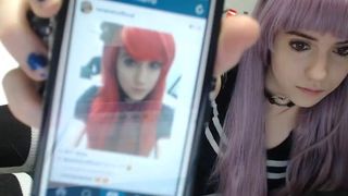 Lana_Rain the calf jerks off and cums