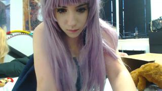 Lana_Rain pleasant babe touches sexual lips with fingers