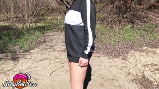 MollyBellx slutty female gently pulls pussy