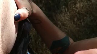 Actress aka  Forest Whore  passionate bitches saddled the phallus