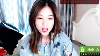 cn_yoyo young lady in stockings fucks pussy