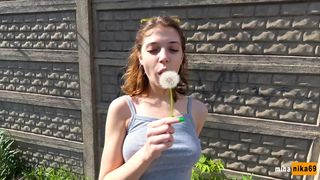 MihaNika69 pretty female having fun with phallus