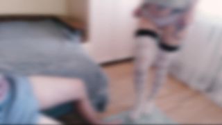 Belleniko adorable bitch twirls elastic booty