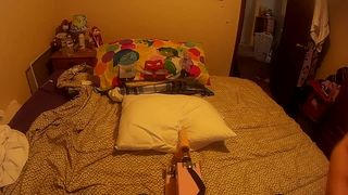 annabelle bestia teasing his gap with her middle finger