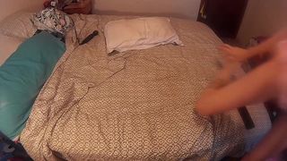 annabelle bestia busty blonde gently masturbates cunt