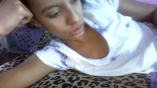 dreamfuck420 cute coquette strips in the kitchen, but does not show face