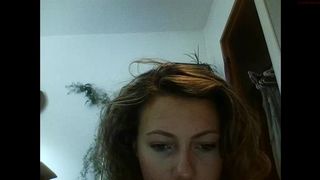 babygirlfriend busty lady masturbates the front cap with a sex toy