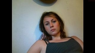 babygirlfriend lustful babe pulls on the couch