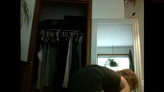 babygirlfriend shows her pussy on the chair