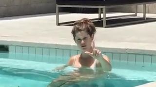 Amanda Cerny harsh woman caresses her breasts