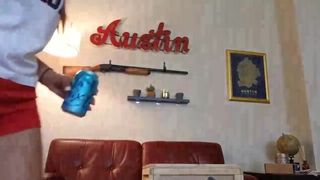 Mia Khalifa blonde slut twirls elastic booty